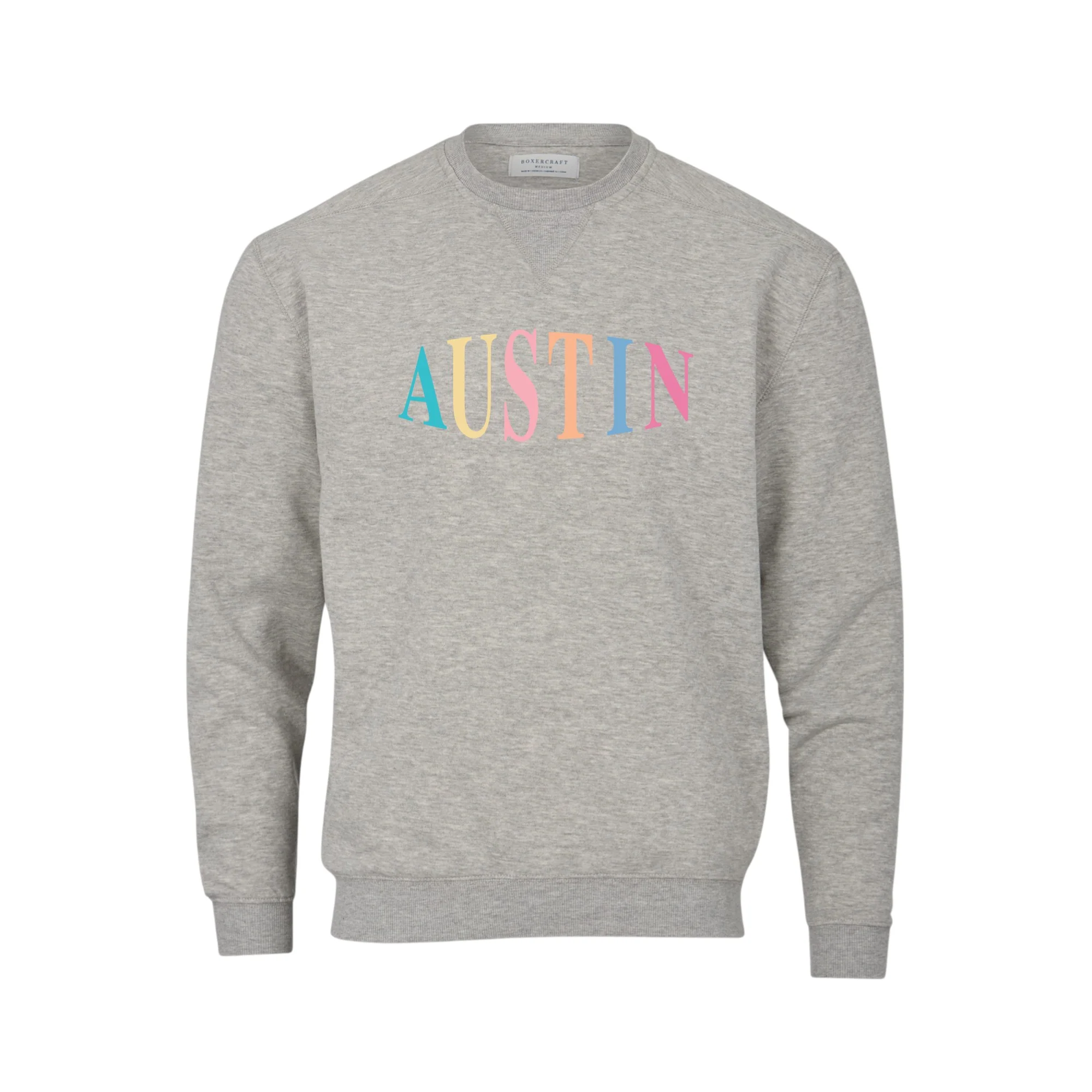 Austin Rainbow Crew Sweatshirt