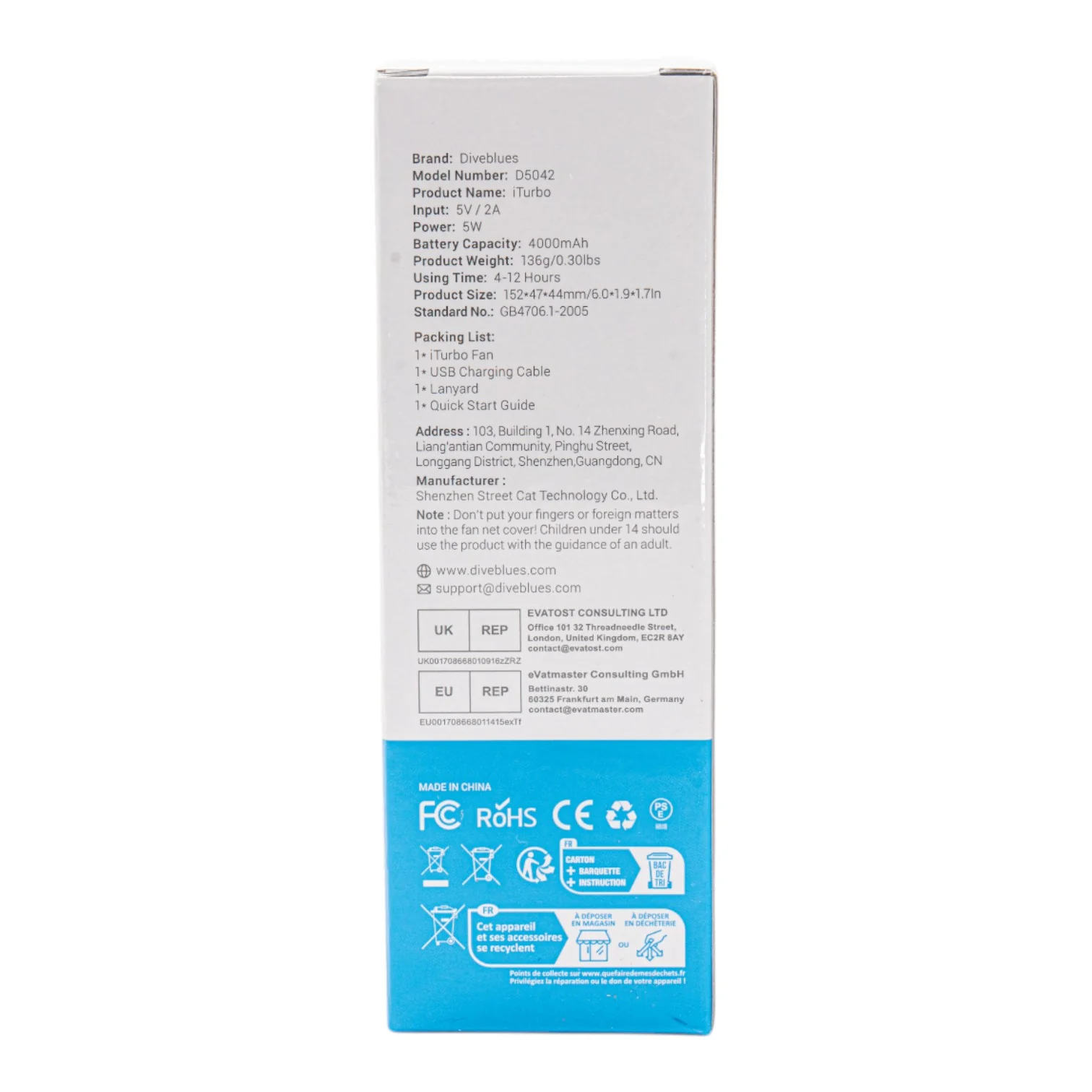 Diveblues iTurbo Handheld Fan - Image 2