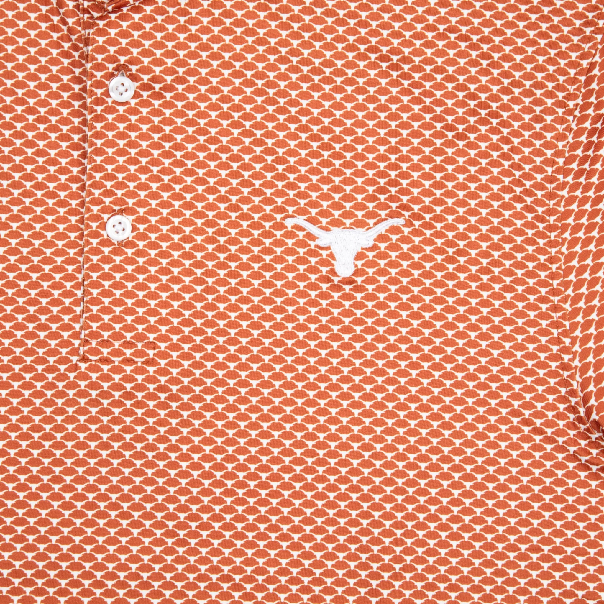 Forty Acres Texas Longhorns AOP Ecotec Polo - Image 3