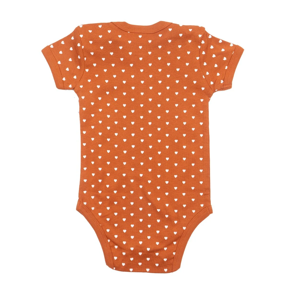 Infant Texas Longhorns All Over Print Heart Romper - Image 2
