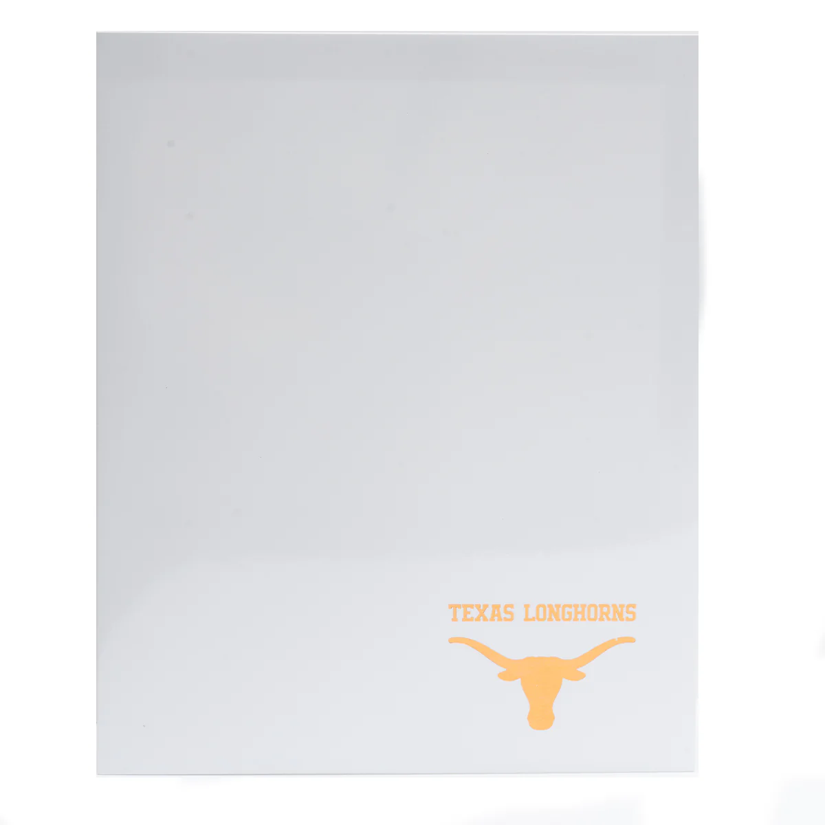 Laminated Texas Longhorns Wordmark Folder