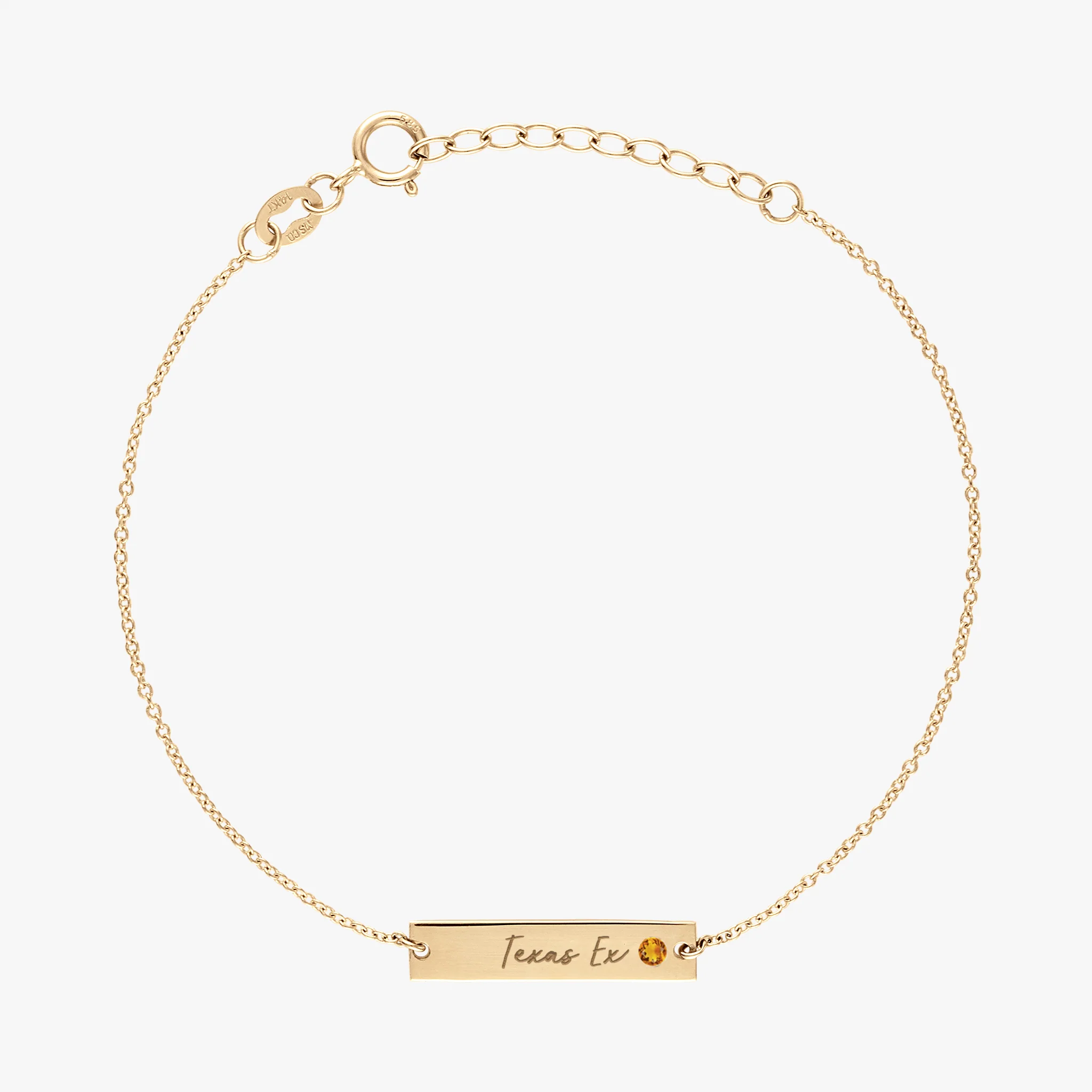 Texas Exes Citrine Bracelet - Sterling Silver - Image 2