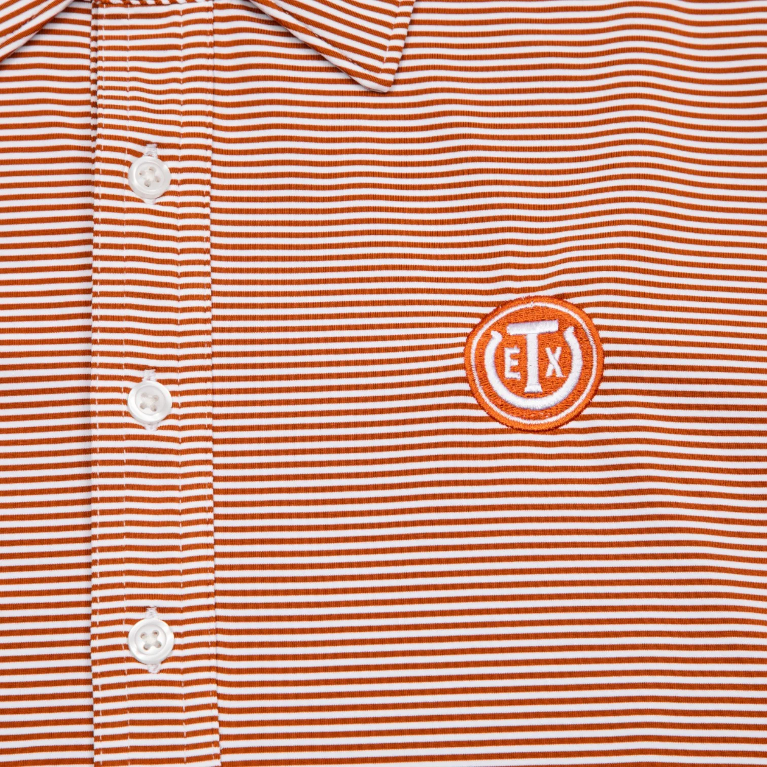 Texas Exes Performance Range Hobby Stripe Polo - Image 2