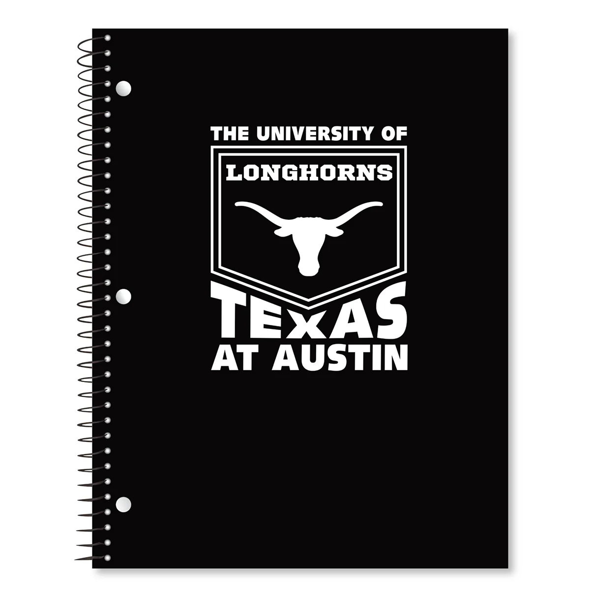 Texas Longhorns Bevo Tone on Tone 1 Subject Spiral Notebook