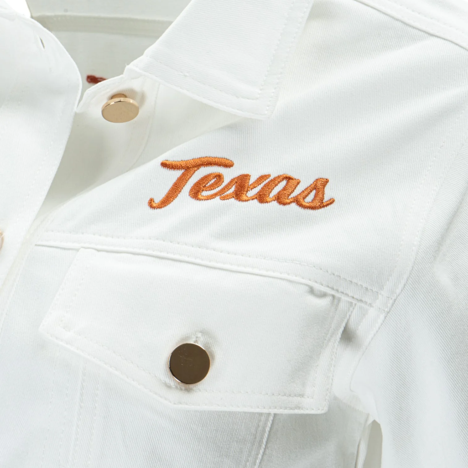 Texas Juniper Embroidered Denim Jacket - Image 2