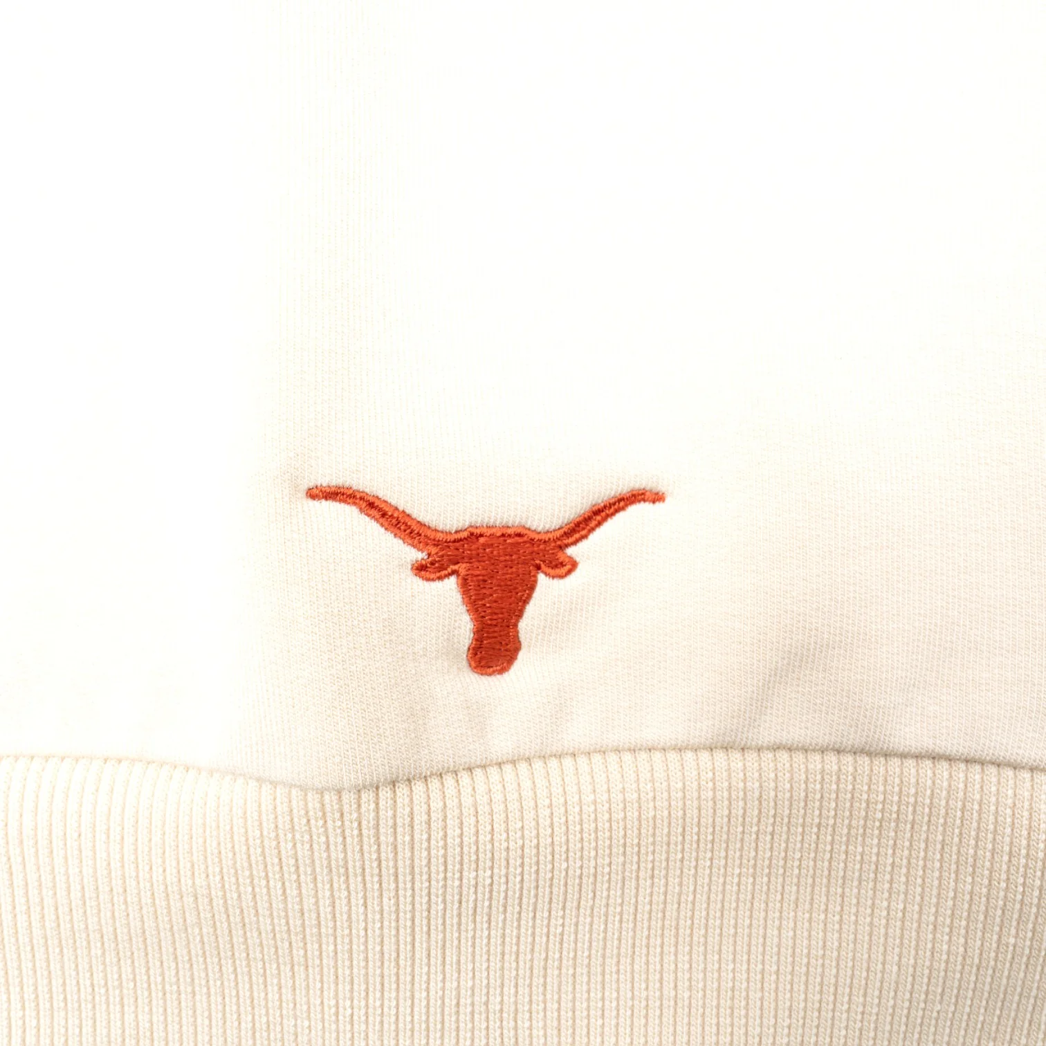 Texas Longhorns Naomi Half-Zip Fleece-Back Terry Pullover - Image 2