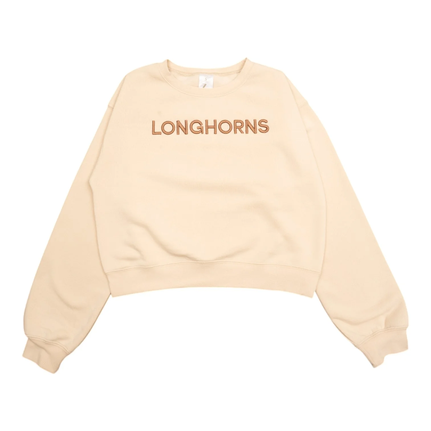 Texas Longhorns Raised Embroider Crop Crew