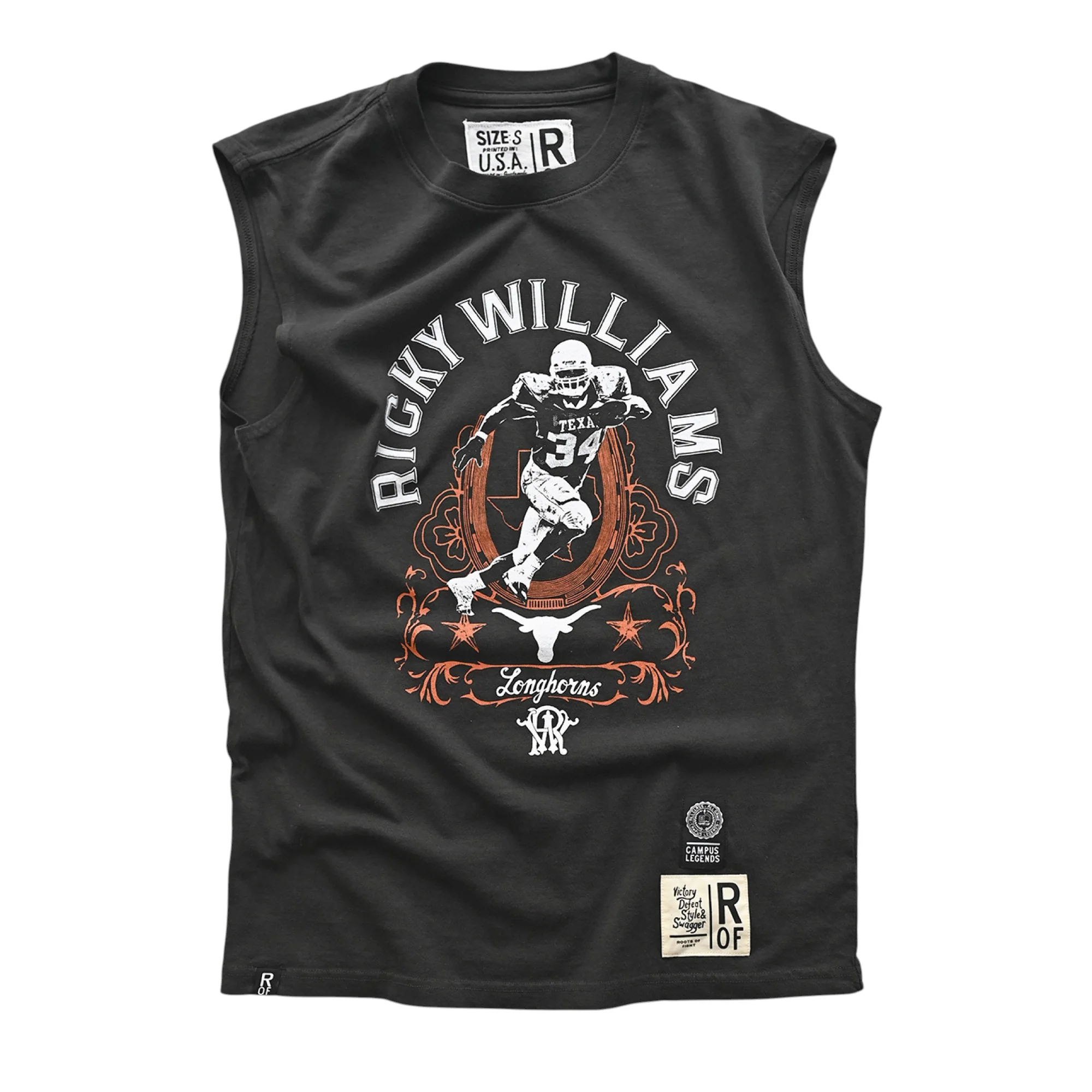 Texas Longhorns Ricky Williams Legacy Muscle Tee - Image 3