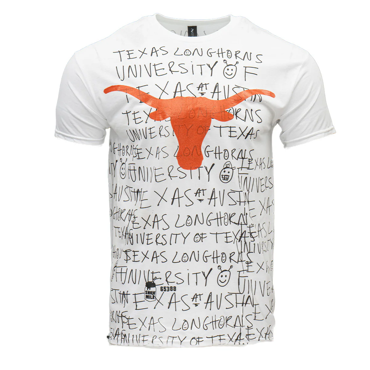 Texas Longhorns Snow Milk Script Tee