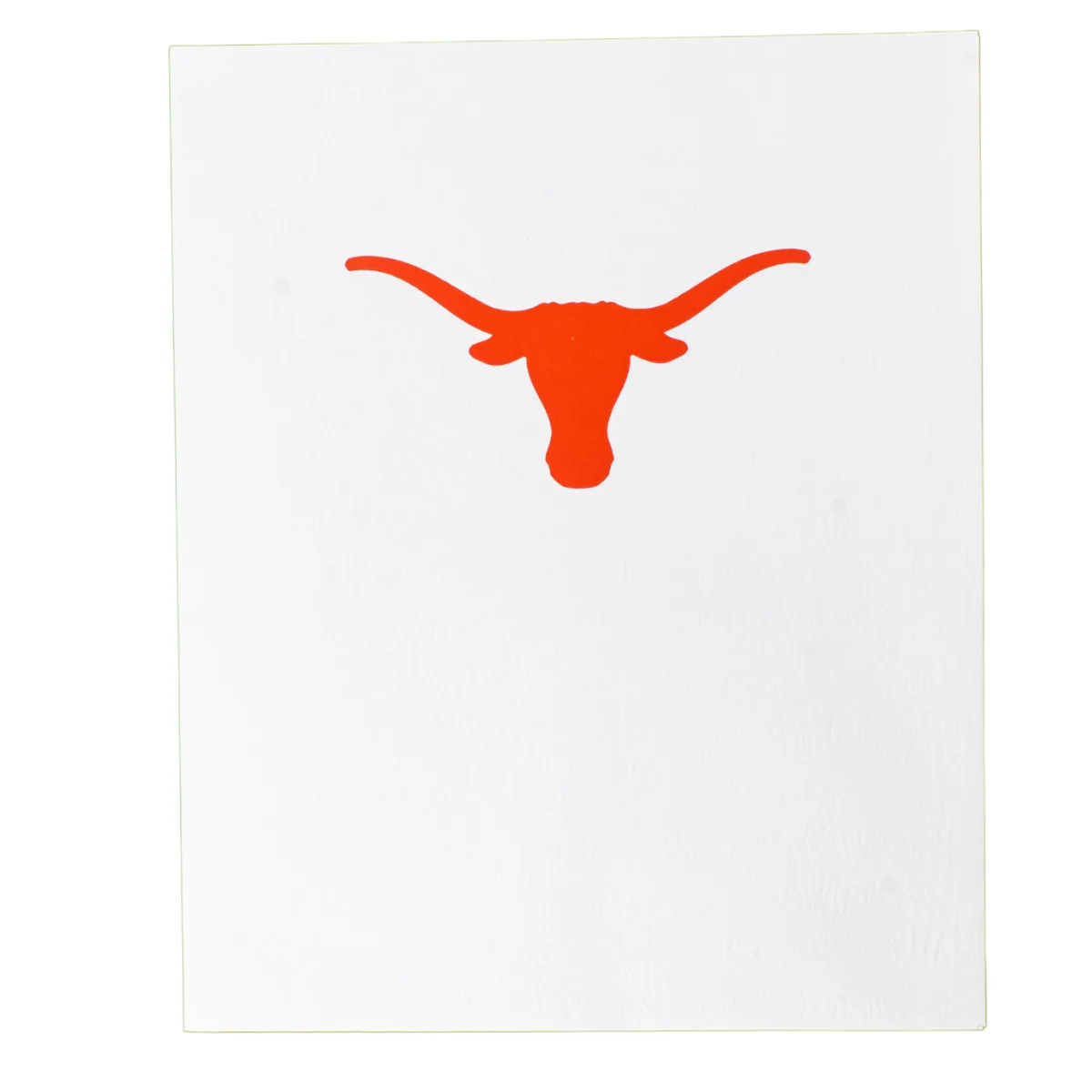 Texas Longhorns White Pocket Folder