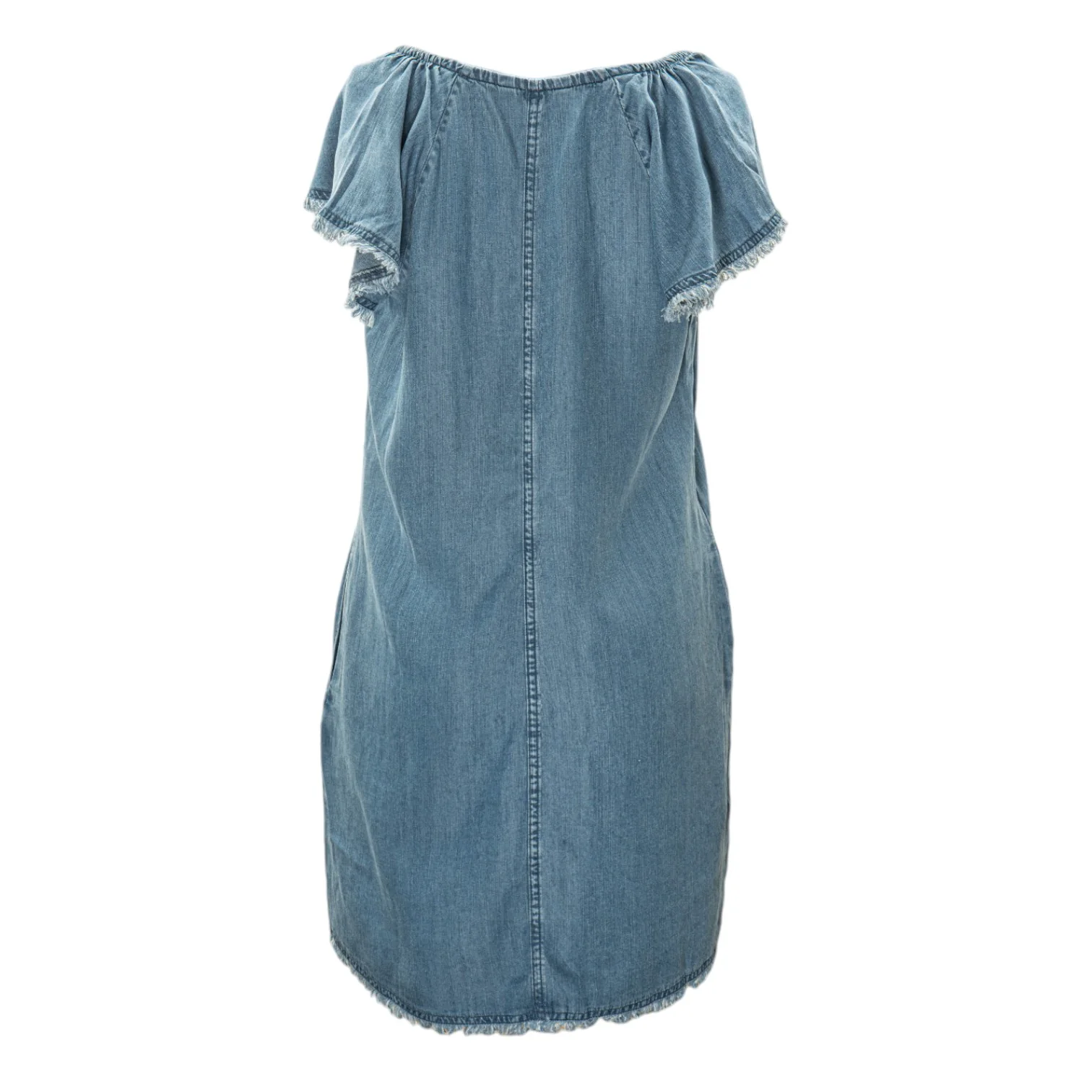 Tommy Bahama Chambray Flutter Sleeve Shift Dress - Image 3