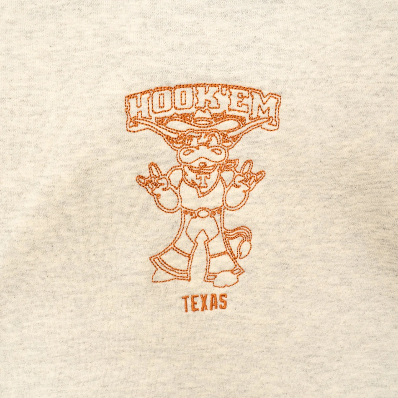 Youth Powerblend Hook Em Outline Embroidered Hoodie - Image 2